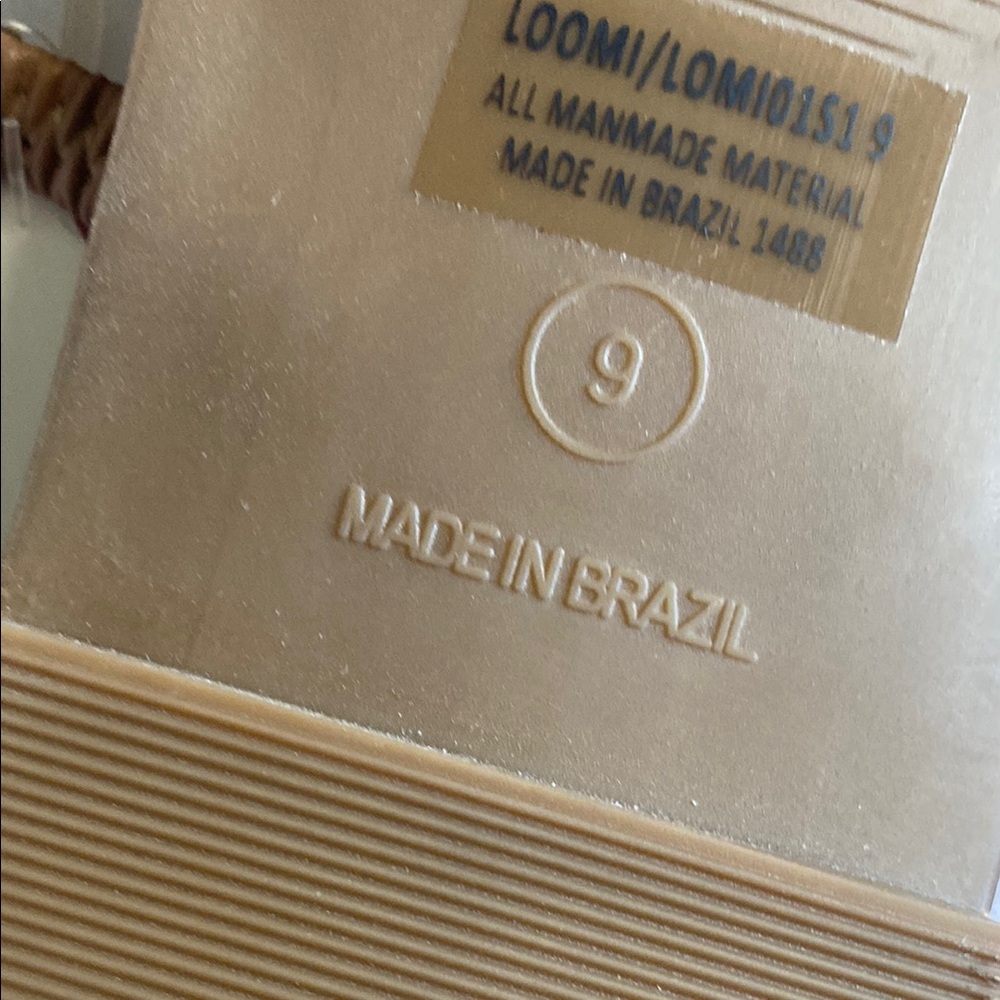 Steve Madden Tan Sandals with Sparkling Straps - Picture 3 of 5